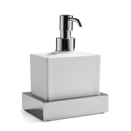 3SC SK 3.0 Дозатор настольный, композит Solid Surface, цвет: белый/хром