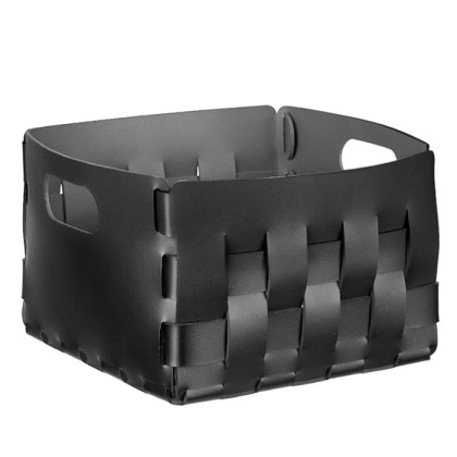 ADJ Корзинка Bottega, 25x25xH20 см., цвет: черный/серый