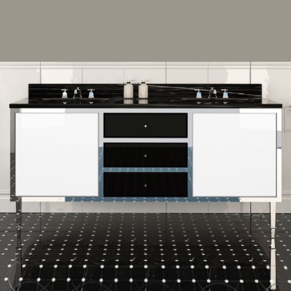 Devon&Devon Jazz 3, Комплект мебели, напольный, Цвет: pure white/deep black