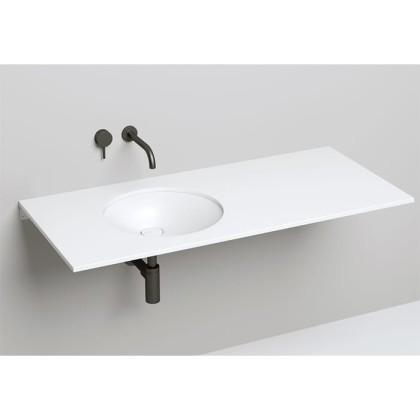 Salini Marea Раковина врезная снизу 42х42х12.8cм, без отв., без перелива, S-Stone, цвет: белый матовый