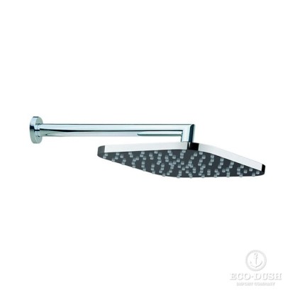 CISAL Shower Верхний душ 200х200 мм с настенным держателем L290 мм, цвет: хром