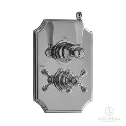 Cisal Arcana Empress Смеситель для душа, термостатический, с переключателем на 2 потока, внешняя часть, цвет: хром