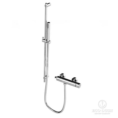 Stella Bamboo Душевой комплект 3283AC/302-6: смеситель, штанга+ручной душ, цвет: хром