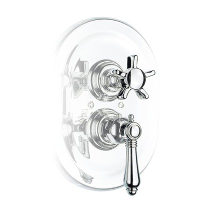 Nicolazzi Dames Anglaises Смеситель для душа, встраиваемый, 3/4” с запорным вентилем, цвет: хром