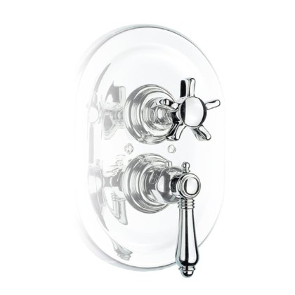 Nicolazzi Dames Anglaises Смеситель для душа, встраиваемый, 3/4” с запорным вентилем, цвет: хром