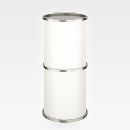 Armani Roca Baia Настенный LED светильник, полукруглая форма., цвет: brushed steel