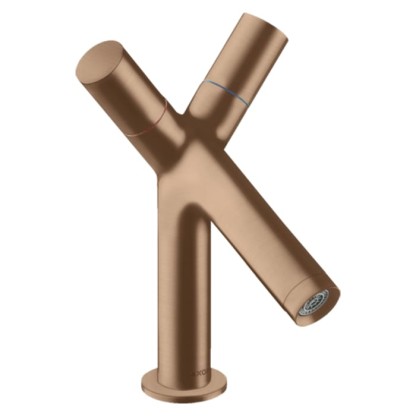 Axor Starck Cмеситель для раковины 80, на 1 отв., с донным клапаном, цвет: шлифованное красное золото