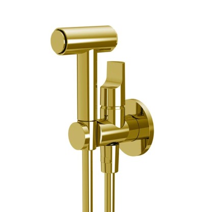 Fima Carlo Frattini Collettivit? Гигиенический душ, настенный, со шлангом 120см., цвет: золото