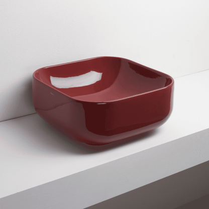 Simas Balloon Раковина накладная, 45x45хh20см., без отв., без перелива, цвет: RUBINO