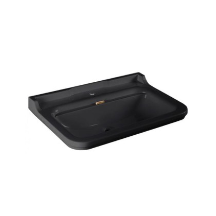 Kerasan Waldorf Раковина 80х55 см, 1 отв., керамическая, цвет: черный/бронза
