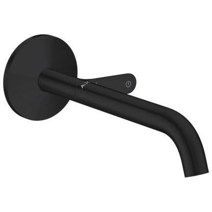 Axor One Смеситель для раковины, встраиваемый, излив 220 мм, Select, внешняя часть, цвет: черный матовый