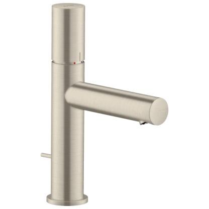 Axor Uno Смеситель для раковины 110, на 1 отв., излив 123мм, с донным клапаном, цвет: шлифованный никель