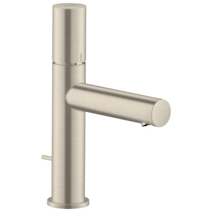 Axor Uno Смеситель для раковины 110, на 1 отв., излив 123мм, с донным клапаном, цвет: шлифованный никель