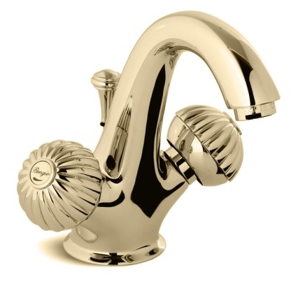 Bongio Radiant Смеситель для раковины, 1 отв., цвет: золото