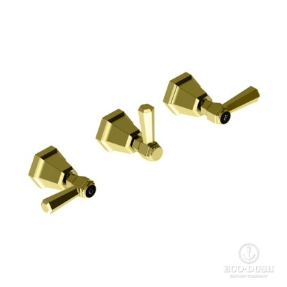 Stella Eccelsa Leve Встраиваемый смеситель для душа, 3254 с переключателем, цвет: золото 24К