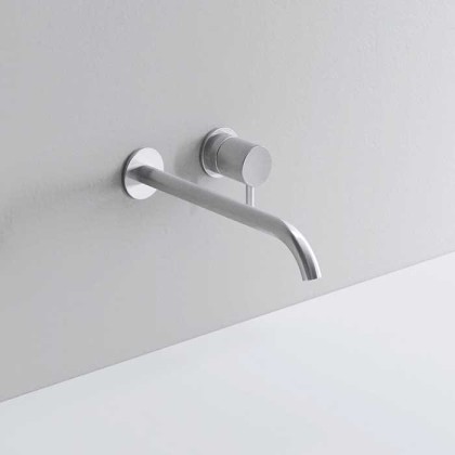 NOORTH milldue edition Смеситель для раковины, 2 отв., цвет: полированная сталь