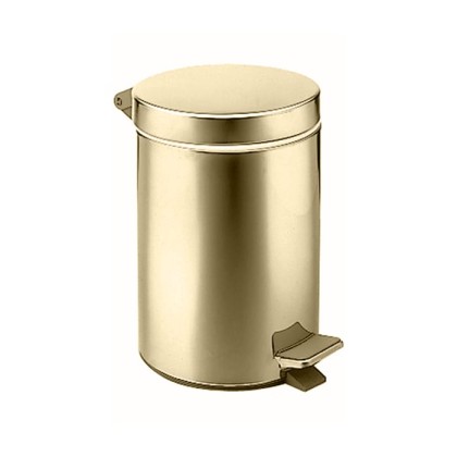 Bongio Hotelerie Ведро с крышкой напольное, цвет: золото