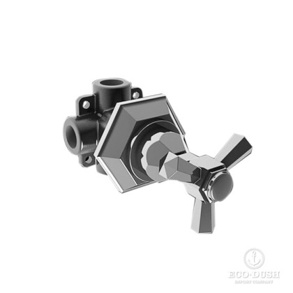 Stella Eccelsa Встраиваемый переключатель для душа 0/153 на 2 выхода, цвет: хром