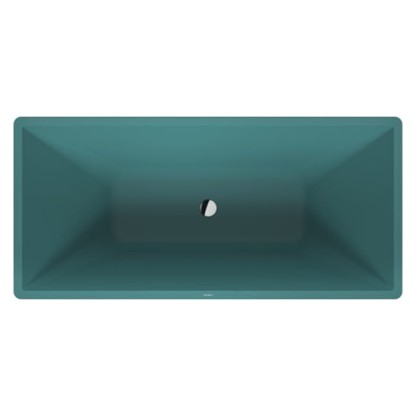Duravit Vitrium Ванна отдельностоящая 160x75см, с ножками, с2 наклонами для спины, прямоугольная, цвет: аквамарин матовый