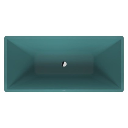Duravit Vitrium Ванна отдельностоящая 160x75см, с ножками, с2 наклонами для спины, прямоугольная, цвет: аквамарин матовый