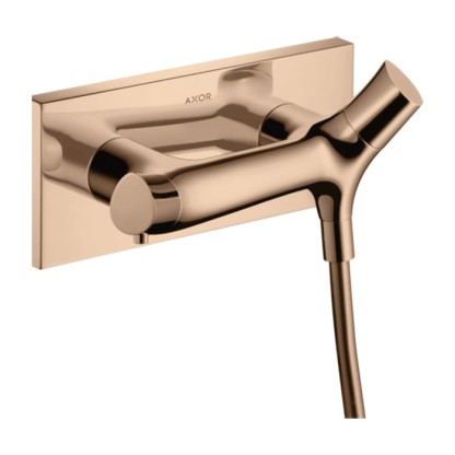 Axor Starck Organic Смеситель для душа, термостатический, настенный, цвет: полированное красное золото