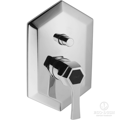 CISAL Cherie Однорычажный смеситель для ванны/душа, цвет: хром/черный матовый