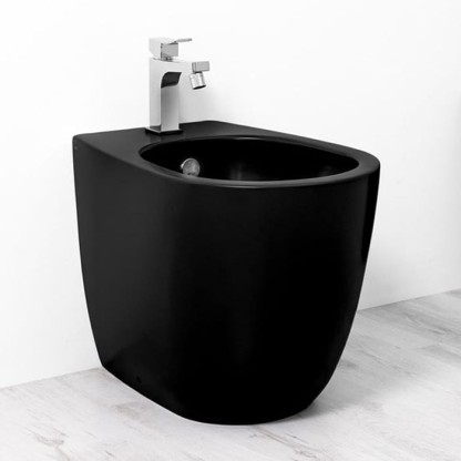 SIMAS Vignoni биде напольное 56x36,5см, с 1 отв. под смеситель, цвет: черный матовый