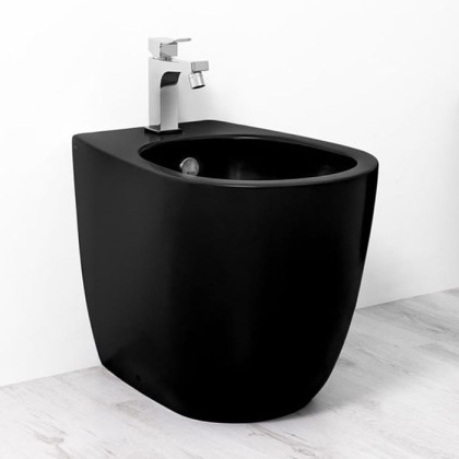 SIMAS Vignoni биде напольное 56x36,5см, с 1 отв. под смеситель, цвет: черный матовый