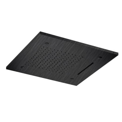 Almar Built-in Встраиваемый верхний душ 48,9х48,9 см, 3 типа струи, цвет: черный металл брашированный PVD