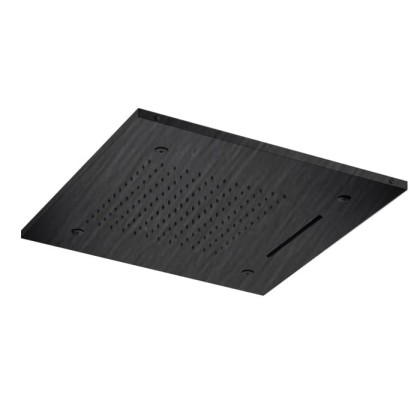 Almar Built-in Встраиваемый верхний душ 48,9х48,9 см, 3 типа струи, цвет: черный металл брашированный PVD