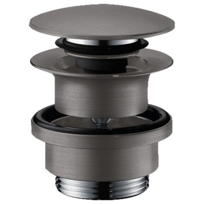 Hansgrohe Донный клапан для раковины и биде, нажимной, цвет шлифованный черный хром