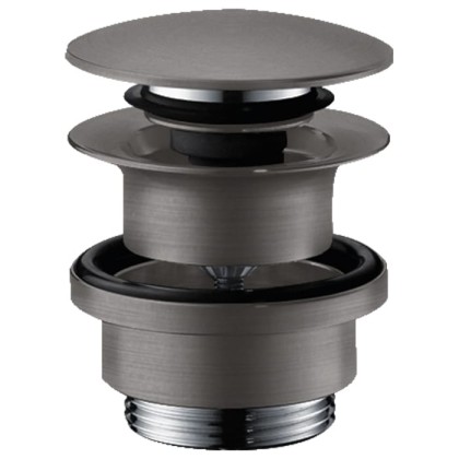 Hansgrohe Донный клапан для раковины и биде, нажимной, цвет шлифованный черный хром