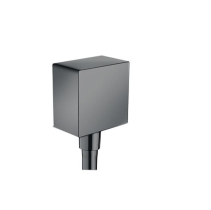 Hansgrohe Вывод воды для ручного душа с клапаном, цвет: шлифованный черный хром