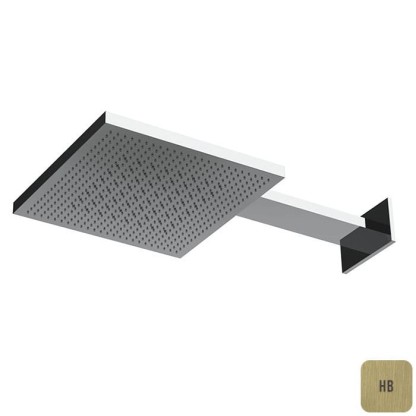 Almar Velvet Rain Верхний душ 30х30см., 2 режима, с настенным держателем, цвет: латунь брашированная PVD