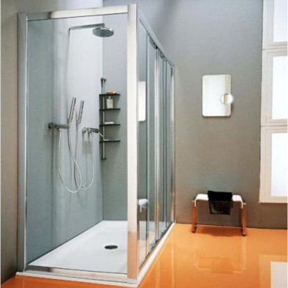 SAMO VC Боковая стенка 88-94х190см., профиль хром, прозр. стекло с покрытием star clean  (Возможна комплектация с гидромассажем!)