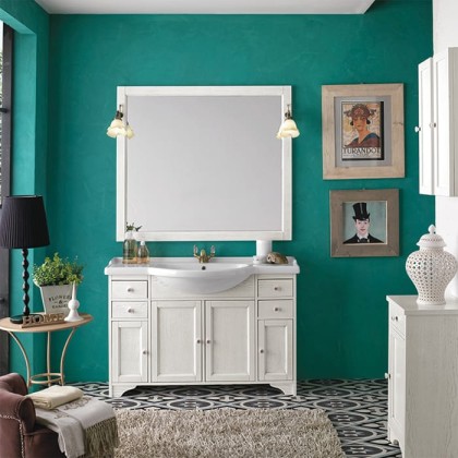 EBAN Gemma База под раковину, с раковиной 120см, напольный, Цвет: bianco decape