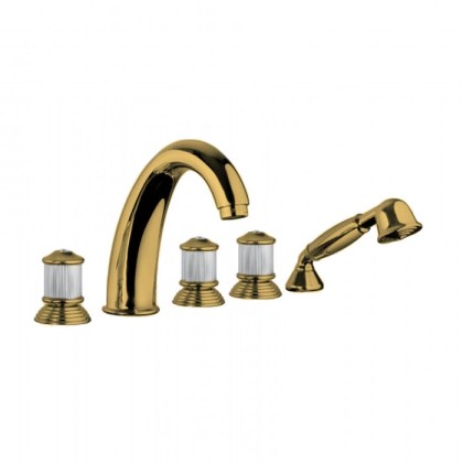 Bongio Impero Смеситель для ванны, цвет: золото/Swarovski