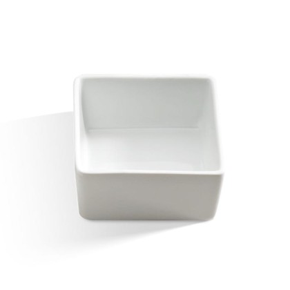 Decor Walther DW 533 Бокс универсальный 9x9x5см, фарфор, настольный, цвет: белый