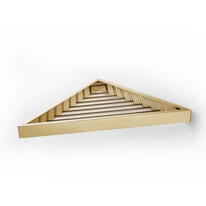 3SC SK Полочка-решетка 36х18хh3см, угловая, цвет: золото 24к. Lucido