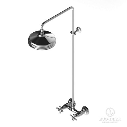 Stella Roma Душевой комплект 3283/301/314A-220: смеситель, штанга+ручной+верхний душ 220мм, цвет: хром