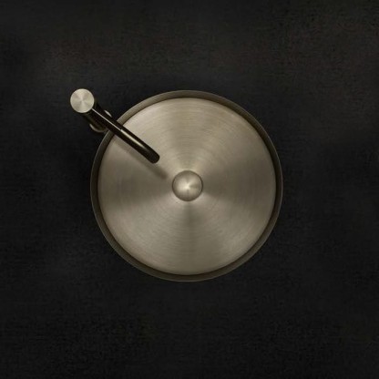 Gessi 316 Раковина 40 см, без отв., для установки на столешницу, без перелива, нержавеющая сталь, цвет: Warm bronze brushed PVD