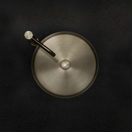 Gessi 316 Раковина 40 см, без отв., для установки на столешницу, без перелива, нержавеющая сталь, цвет: Warm bronze brushed PVD