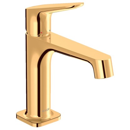 Axor Citterio M Смеситель для раковины, на 1 отв., излив: 12.8см, без донного клапана, цвет: полированное золото