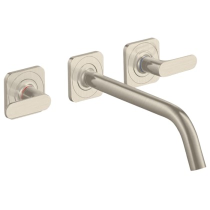 Axor Citterio M Смеситель для раковины, встраиваемый, излив: 22.6см., ручка: рычаг, цвет: шлифованный никель