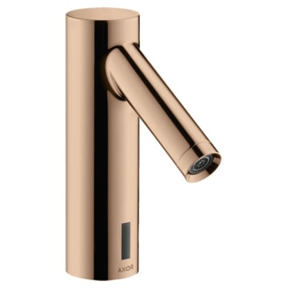 Axor Starck Cмеситель для раковины, на 1 отв., электроный, питание от батареек, без регулировки температуры, цвет: полированное красное золото
