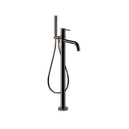 Gessi Emporio Via tortona Смеситель для ванны, напольный, с душевой лейкой, цвет: Finox Brushed Nickel