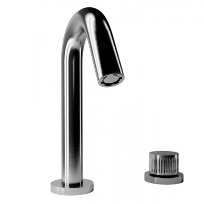 Смеситель для раковины из нержавеющей стали Bongio Time 2020, цвет: матовая сталь