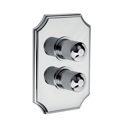 Bongio Cristallo Смеситель встраиваемый для душа, с внутр частью, цвет: хром/хрусталь прозрачный 00