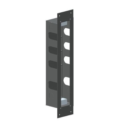 Carimali Короб для установки термостатического смесителя на 3 выхода, цвет: нержавейка