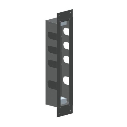 Carimali Короб для установки термостатического смесителя на 3 выхода, цвет: нержавейка